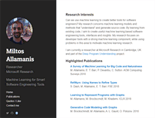 Tablet Screenshot of miltos.allamanis.com